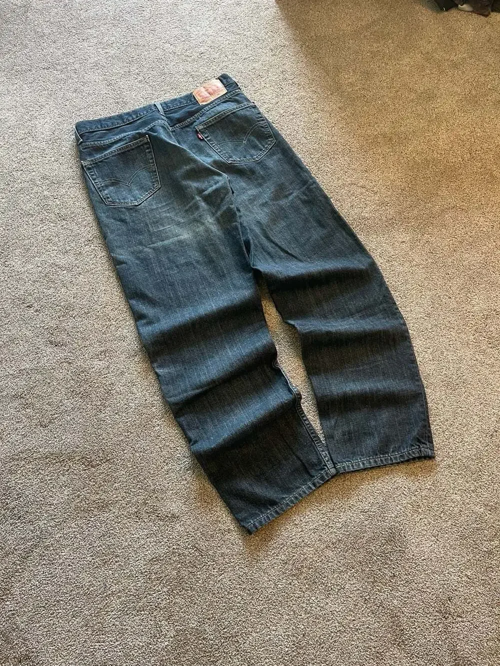 Levi's 550 36x34 Dark Wash Denim Jeans Baggy Fit Mens Size 36x34